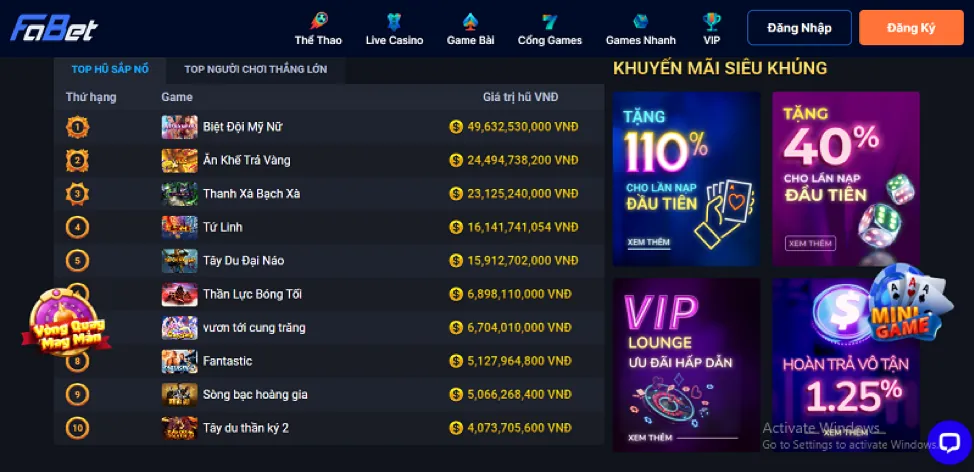 Trò chơi Baccarat trực tuyến tại bigboss link mới